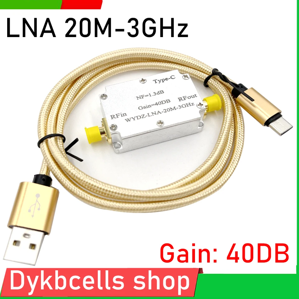 Zisk 40dB RF signálneho zosilňovača typu C-LAN 20MHz-3 GHz