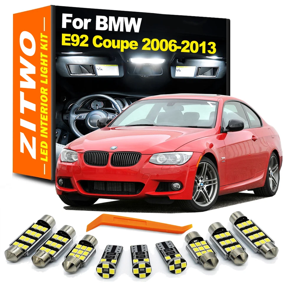 ZITWO 21KS CAR SUMBY ACTION DODATOK LED interiérové ​​ľahké súprava pre BMW 3 Series E92 Coupe 325 328 330 2006-2013 Zdvorilosť kmeňa s kufrom