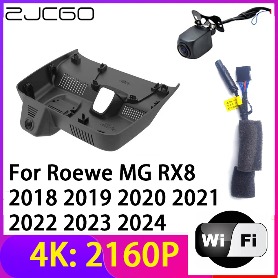 ZJCGO 4K 2160P DASK CAM CAP DVR Camera 2 Recorder WiFi Night Vision pre Roewe Mg RX8 2018 2019 2020 2021 2022 2023 2024