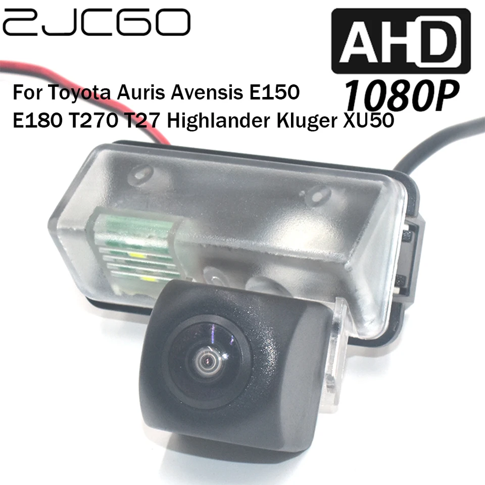 ZJCGO Car Zadný pohľad na spätnú záložnú parkovisko AHD 1080p Camera pre Toyota Auris Avensis E150 E180 T270 T27 Highlander Kluger XU50