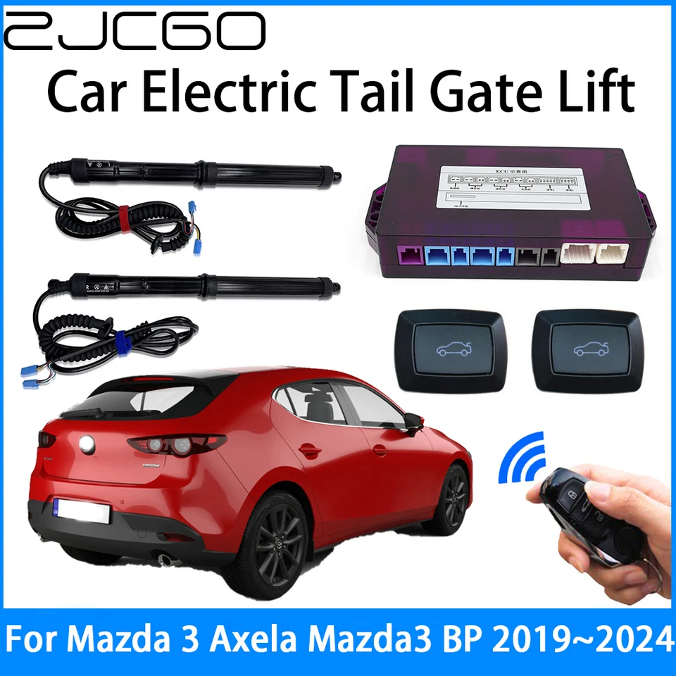 ZJCGO Power Trunk Electric Saction Tailgate Tailgate Intelligent Tail Gate Strut pre Mazda 3 Axela Mazda3 BP 2019–2024