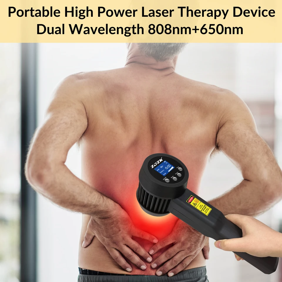 ZJZK Laser Hilt Therapy CalDentey pre hojenie poranení 650nmx10diodes+808nmx15diodes artritída Artritída Syndrómy ramena