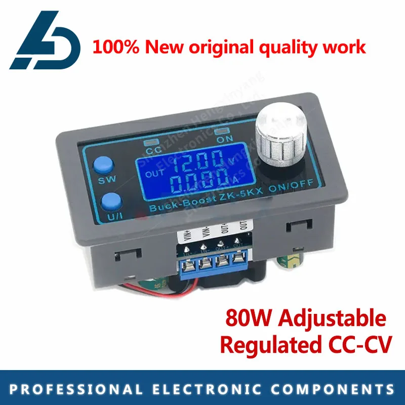 ZK-5KX DC DC DC Buck Boost Converter CC CV 0,6-36V 5A 5V 6V 12V 24V 80W Power Modul Nastaviteľný regulovaný laboratórny napájanie