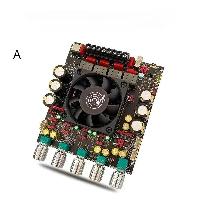 ZK-AS21P TPA3255*2 2.1 Kanál Bluetooth Power Board zosilňovača 300 W+300W+600W Vysoký výkonový zvukový zosilňovač s nízkym hlukom Audio-Power