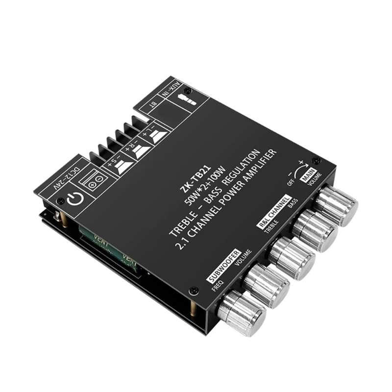 ZK TB21 BT5.0 Stereo prijímač zosilňovacia doska 2.1 kanála Mini Wireless Digital AUX AMP modul basa a