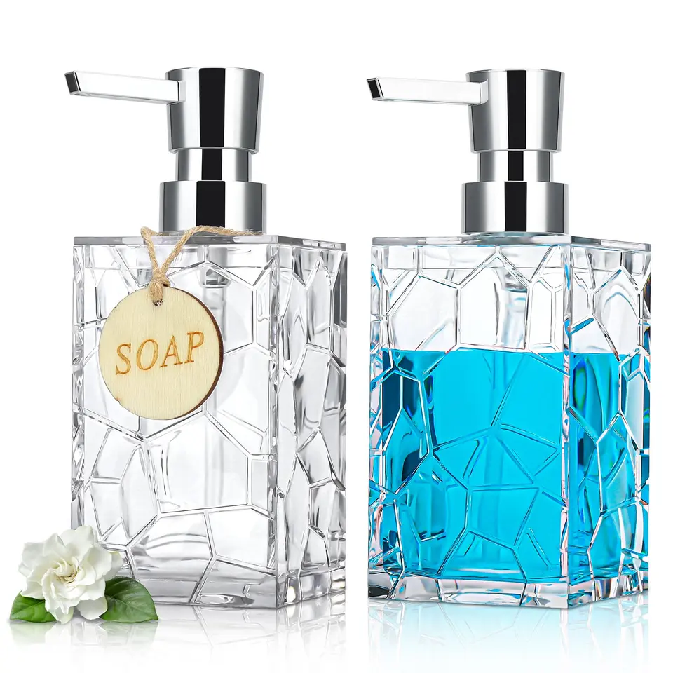 ZK30 2ks kúpeľne dávkovače bielej čiernej hnedej fialovej prémiovej kvality akrylového materiálu Akrylová fľaša a plastové čerpadlo