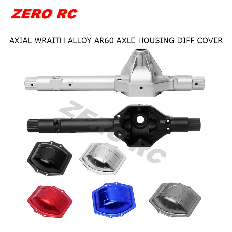 Zliatina AR60 Predná zadná nápravná krytina Diff Diff Cover pre 1/10 Axial Wraith Yeti RR10 90018 90045 90048 RC Truck