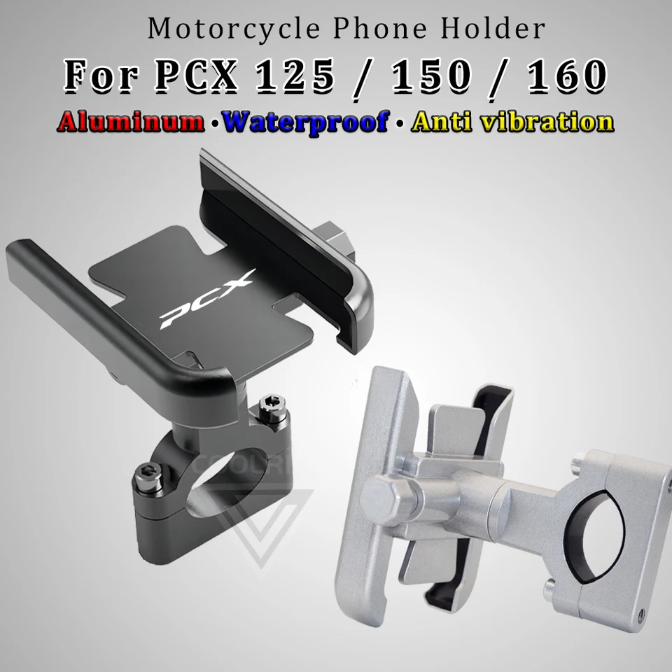 Zliatina hliníkovej zliatiny pre motocykle pre hliníkovú zliatinu pre Honda PCX 125 Držiak telefónu PCX125 PCX150 PCX160 150 160 Príslušenstvo 2019 2023 2024