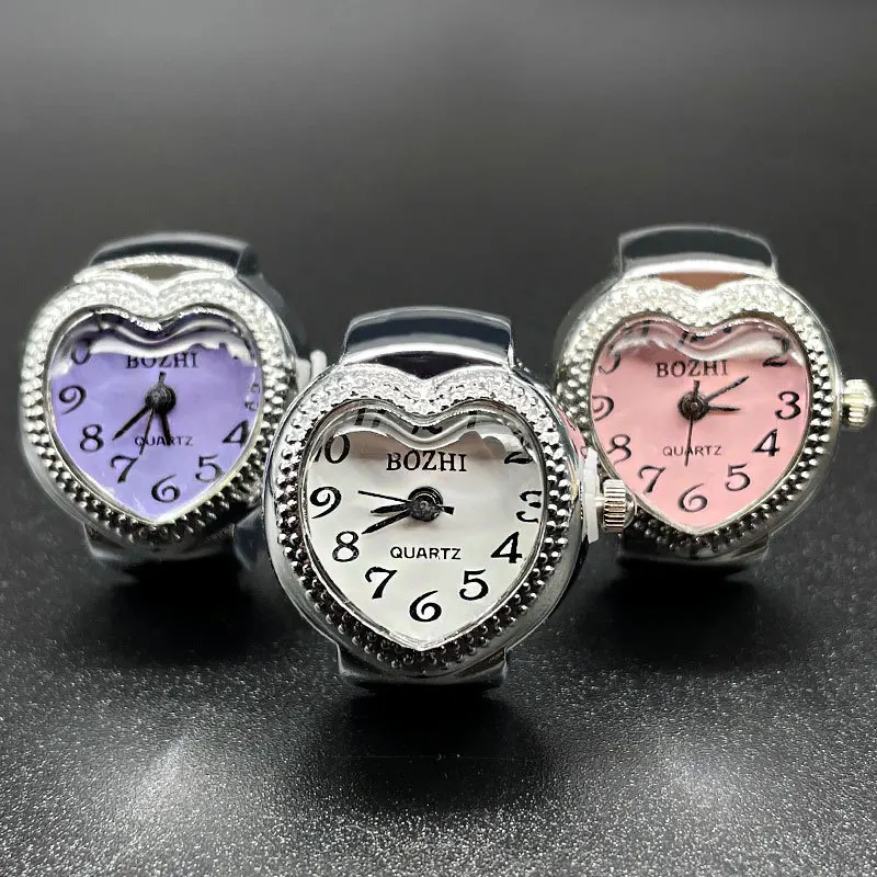 Zliatina Love Love Quartz Arabic Digital Digital Dial Dial módne Pánske a dámske prsteň Compakt