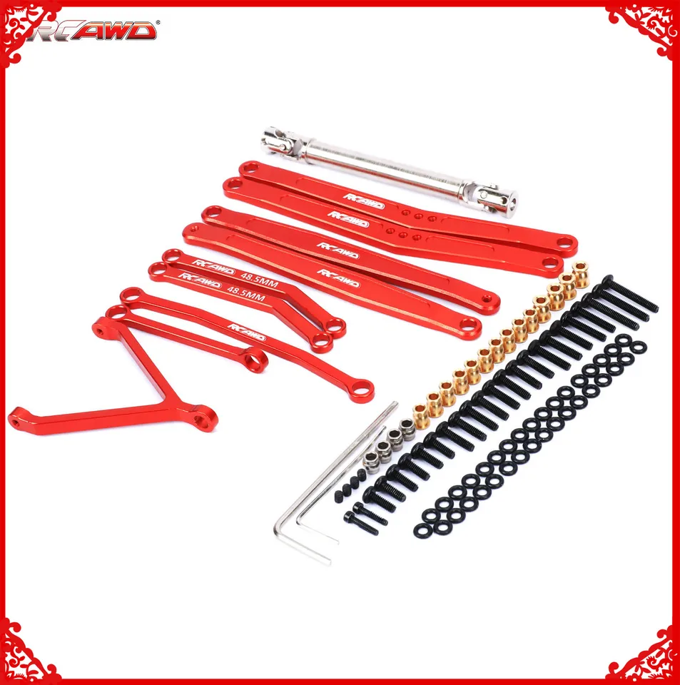 Zliatina predĺžená 35 mm sada zadných prepojení +70 mm CVD Center Drive Hhaft Ibsoldes pre FMS EaZyrc Roc Hobby FCX24 1/24 Crawlers