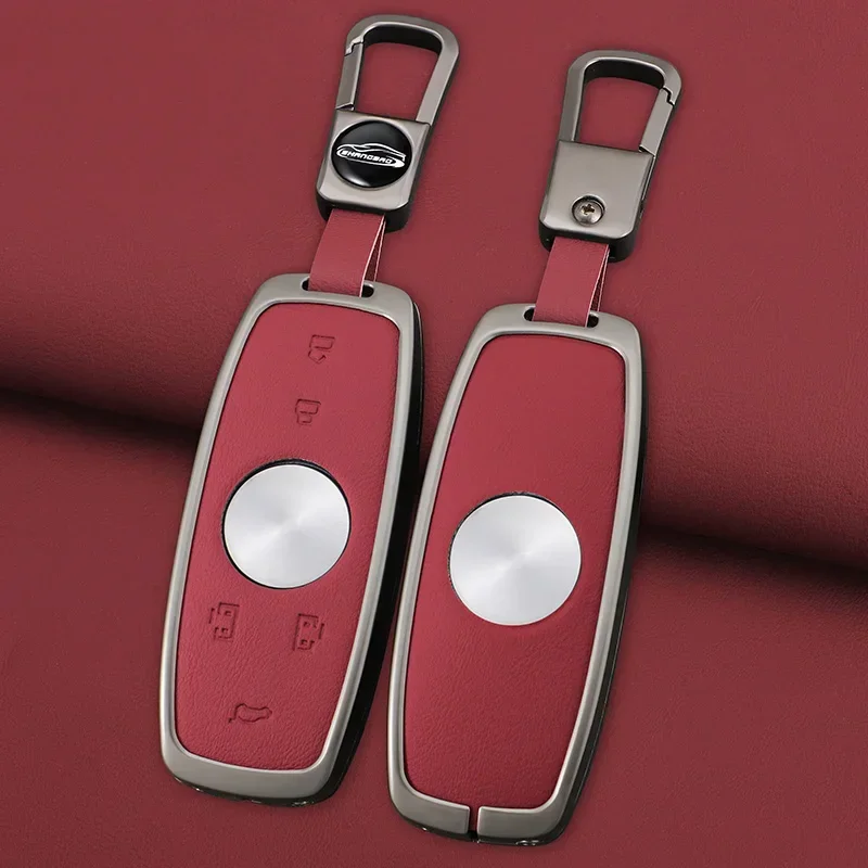 Zliatiny 4 5 Gomes Leather FOB Key Case Puzdro pre MG 4 2023 mg4 ev mg hs gt zs ev zx mg5 mg6 pre roewe rx3 rx5 rx8 erx5 i6 i5