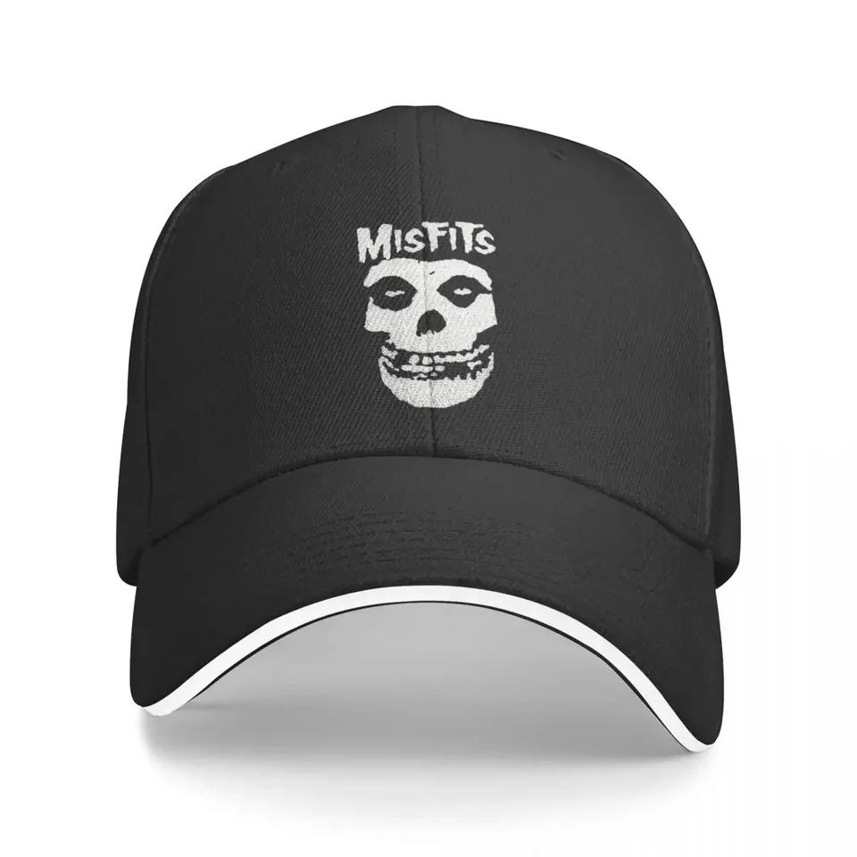 Zloupínske kovové baseballové čiapky retro punk horor lebka sendvičová čiapka pre mužov nastaviteľný otec klobúk vonku vonku
