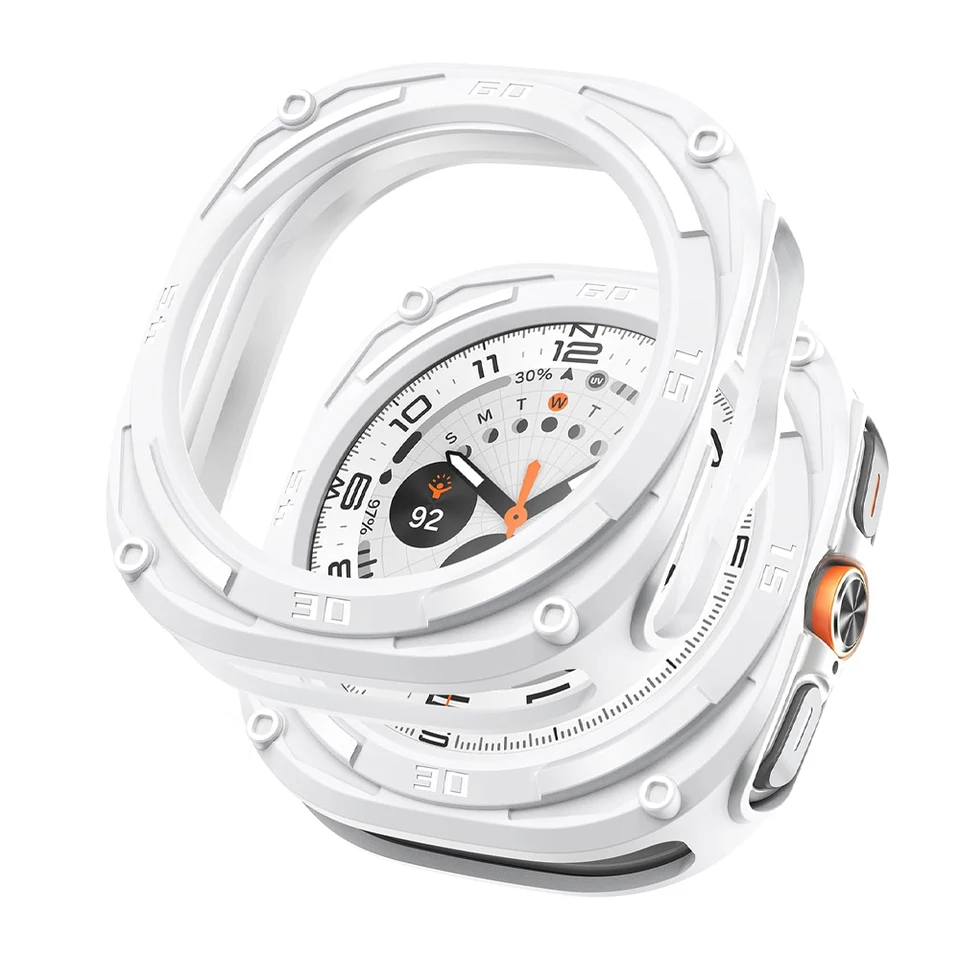 Zlámaný puzdro pre rámy pre Samsung Galaxy Watch Ultra Case 47 mm príslušenstvo Tvrdý PC Frame Ochranný nárazník Galaxy Watch Ultra Cover