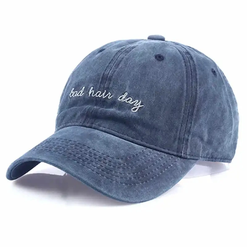 Zlý vlasový deň vyšívané umývané Snapback baseball čiapka hip hop klobúk vintage otcovské klobúky pre mužov