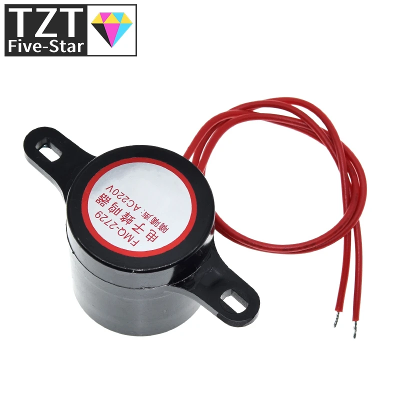 ZMQ-2729 BUZZER PEEEPPER AC220V 10MA 90DB Alarm Siréna pre Arduino