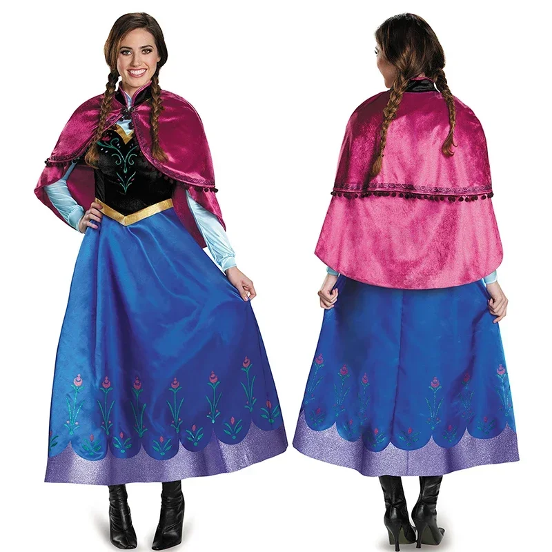 Zmrzené kostýmy šaty Cosplay kostýmy šaty pre dospelých žien Anna princezná oblečenie Halloween Party oblečenie MB14