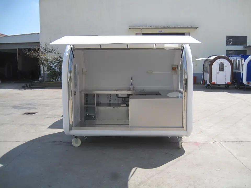 Zmrzlina s nákladným autom rýchle občerstvenie mini elektrické vozíky mobilné kuchynské prívesy nový dizajn mobilný kiosk