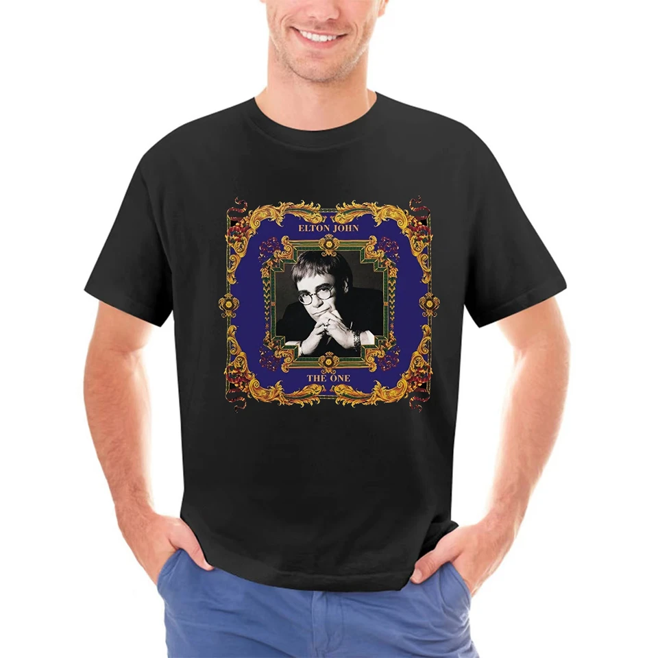Značka bavlnená muži odev muž Slim Fit T tričko Elton John The One Men tričká