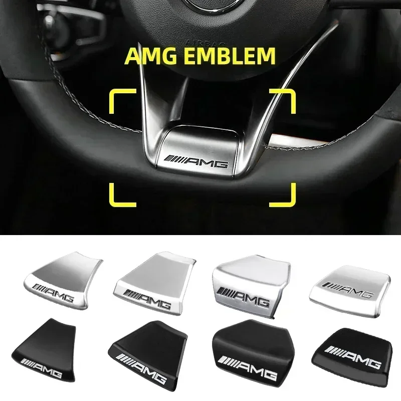Značka nálepky na volant Interiérový odznak dekorácie pre Mercedes Benz W166 W206 W177 W176 W211 W212 W213 GLA GLC
