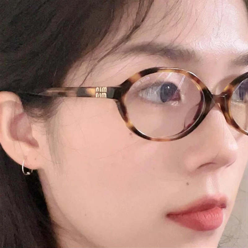 Značka Small Oval Anti Blue Light Glasses Rámy Dámske počítačové optické šošovky Počítačové okuliare Rám Trendové okuliare okuliare