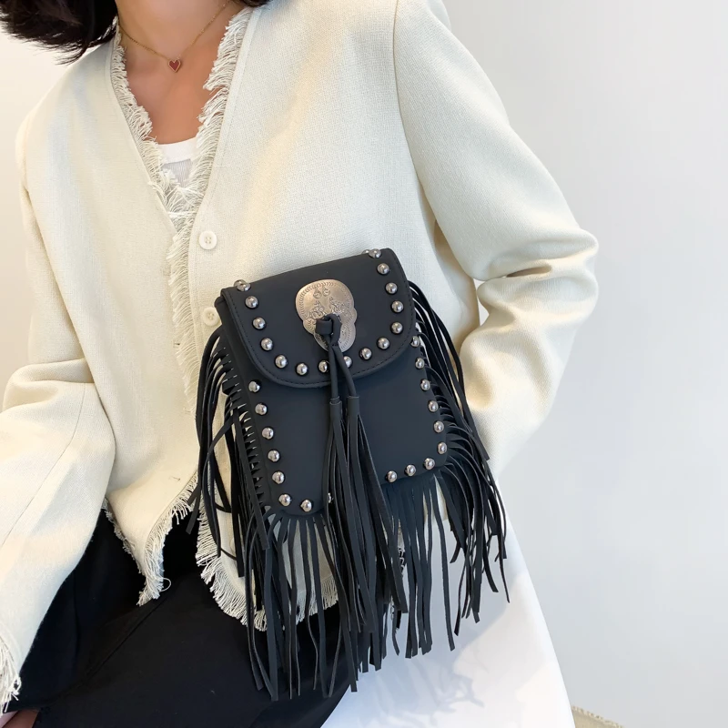 Značkové strapce ramenné tašky pre ženy módne kabelky a kabelka Luxusná nováčik Messenger Bag Designer Satchel New Crossbody Bag