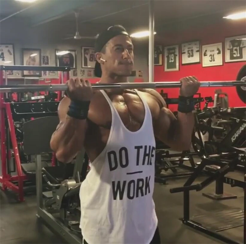 Značky Gyms odev Singlet y zadná nádrž top muži fitness stringer vest canotta kulturista s rukávmi bez rukávov svalové tanktop