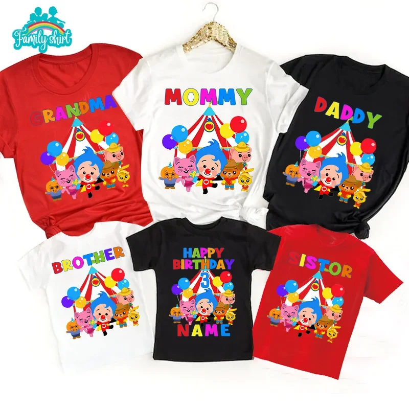 Zodpovedajúce rodinné oblečenie Party Plim košeľa letné zodpovedajúce oblečenie plážové tričko DETI DETI TODDLER T TRISKY MOMMY