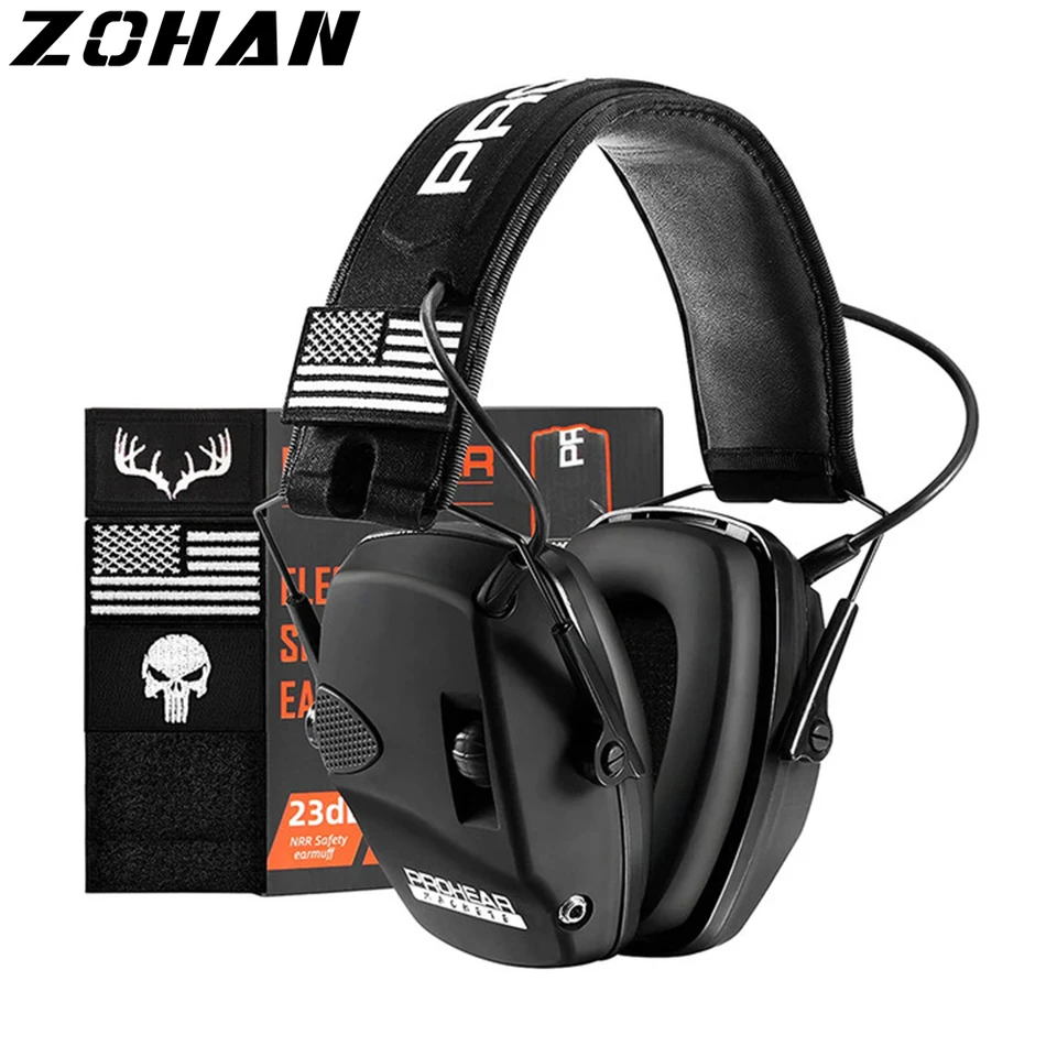 Zohan Ear Protection Elektronická ochrana sluchu sparta aktívny ochranca na zastrelenie uší NRR 23db redukcia hluku
