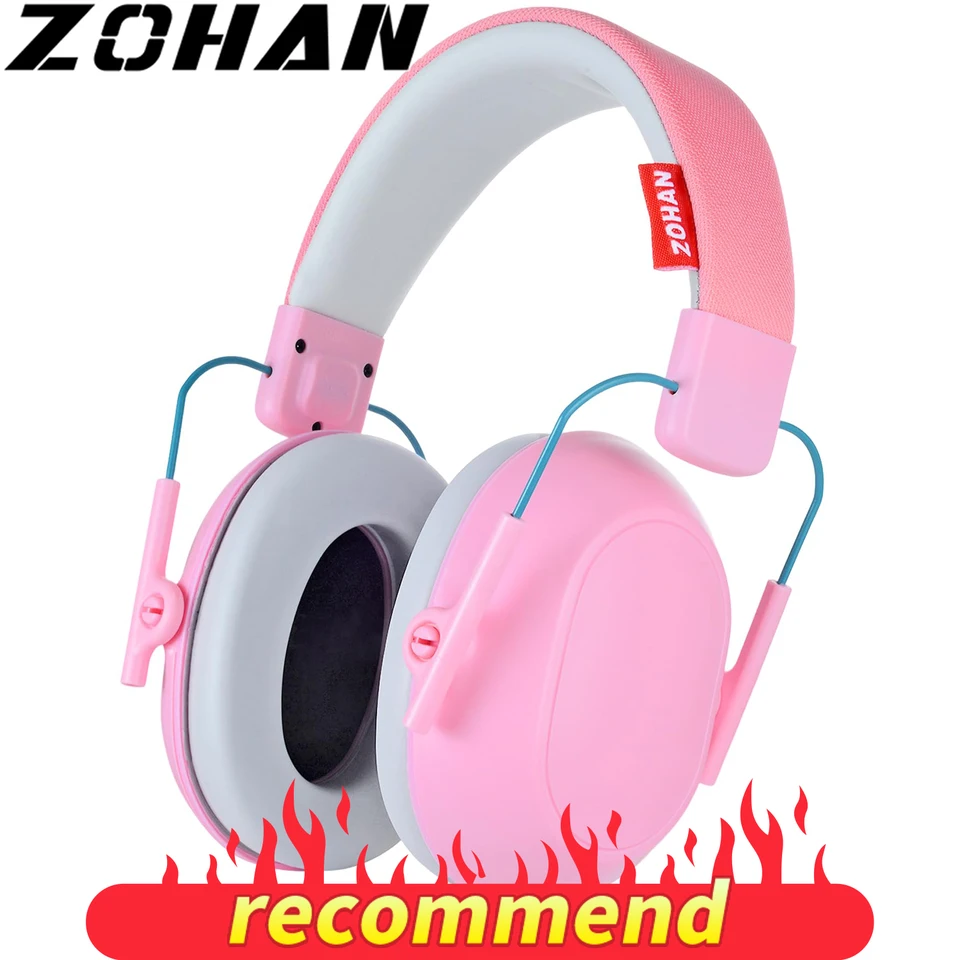 Zohan Kids hluk, ktorý potláča slúchadlá, bezpečnostné uši chránia sluchové náhlavné súpravy proti poškodeniu sluchu pre tínedžerov dieťa batoľa