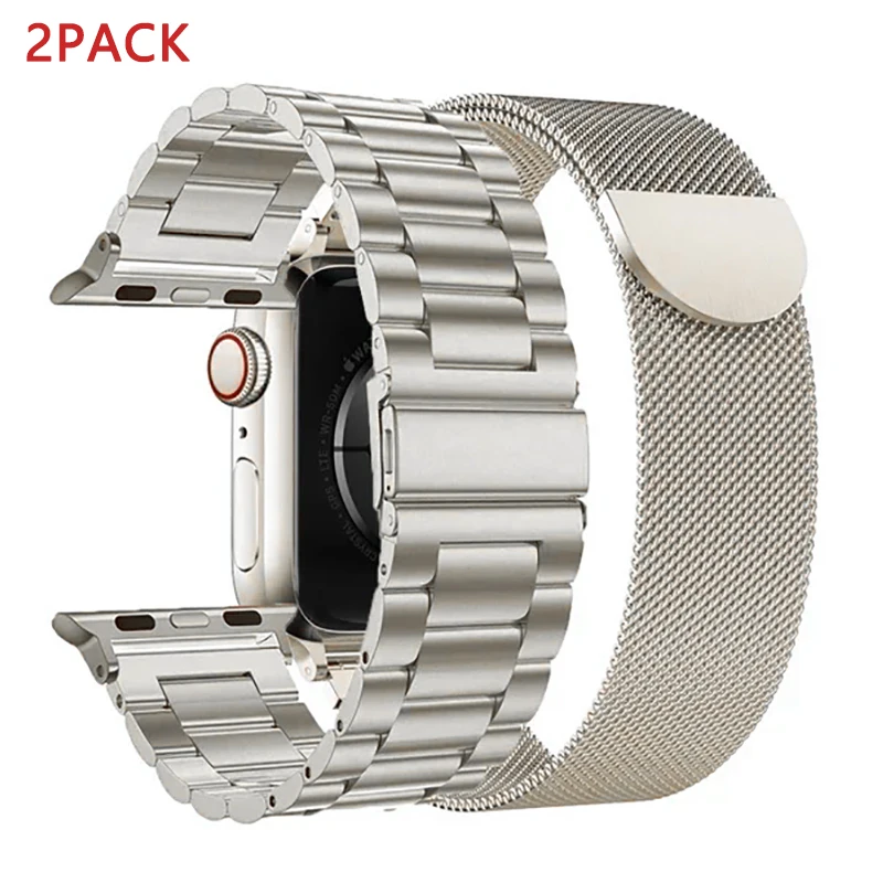 Zohatinný oceľový pás pre Apple Watch Ultra 2 49 mm 45 mm 41 mm 44 mm 44 mm kovový náramok Iwatch Series 9 8 7 6 5 SE42 mm 38 mm 38 mm