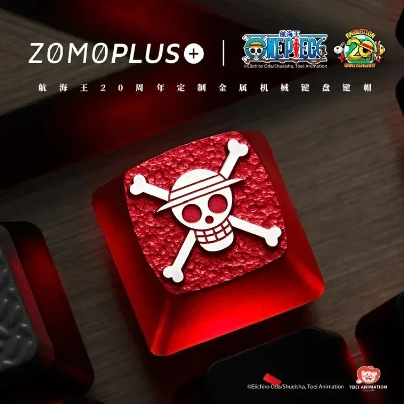 Zomo Plus One Piece Serie Straw Hat Crew Aluminum Artisan Artisan Keycap Mechanical Keyboard Keycap