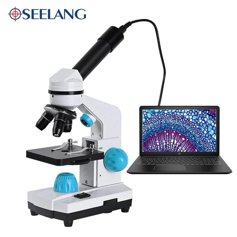 Zoom 2000x Biologický HD mikroskop + 13ks príslušenstvo + elektronické okuliare Monokulárne študentské laboratórne laboratórium Vzdelanie USB