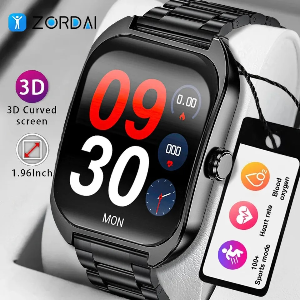 Zordai OD7 Nové inteligentné hodinky pre mužov Fitness Sports Watch NFC GPS trajektóriu srdcová frekvencia Bluetooth Call Digital Smartwatch hodinky