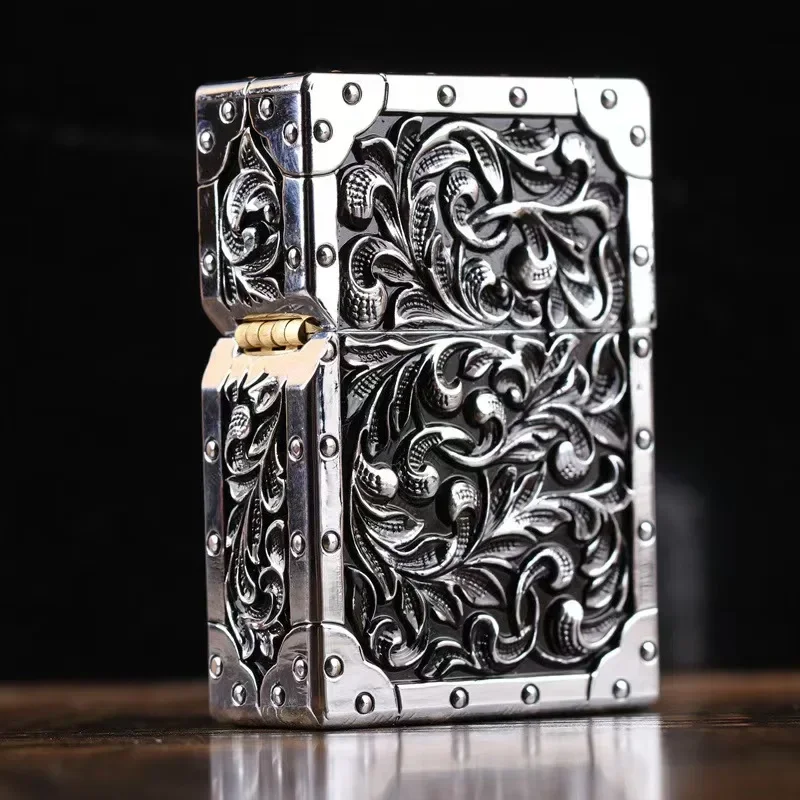 Zorkova značka Copper Royal Nobles Trojrozmerná látka Tang Grass Relief Kerosén Svetlejšie fajčiarske príslušenstvo Gadgety pre mužov