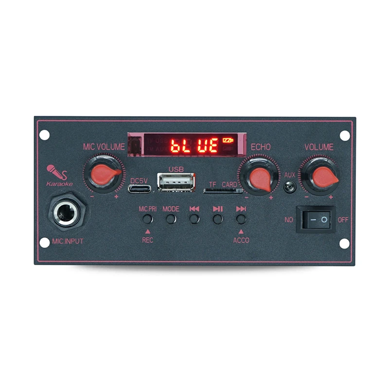 Zosilňovacia doska 2 x 10W Bluetooth mp3 dekódovacia doska Trolley Audio Player Car Bluetooth Module Accessories, A