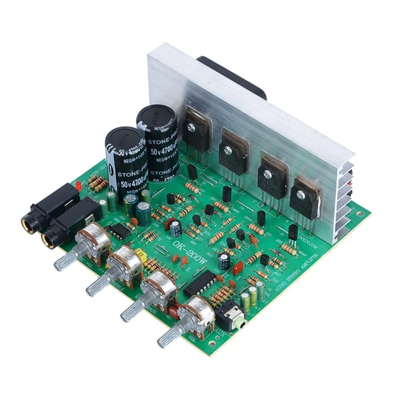 Zosilňovače AMP Plate Zvukový amplificador reproduktor Home Double AC18-26V 200W Dropship