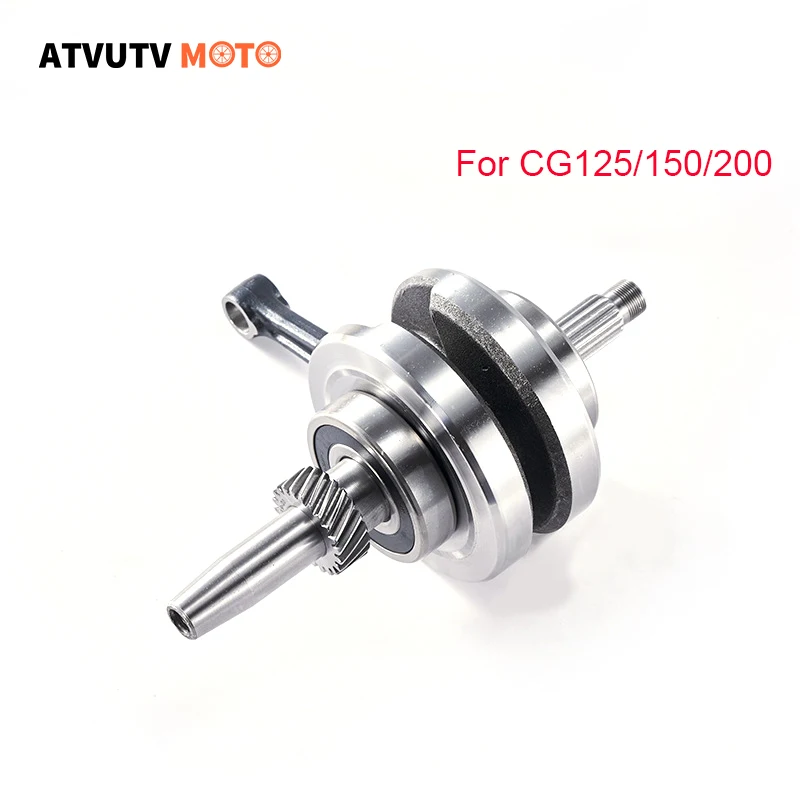 Zostava kľukového hriadeľa motocykla pre montáž tyče pre Honda CG125/ZJ125/XF125 CG150 CG200 19T 22T