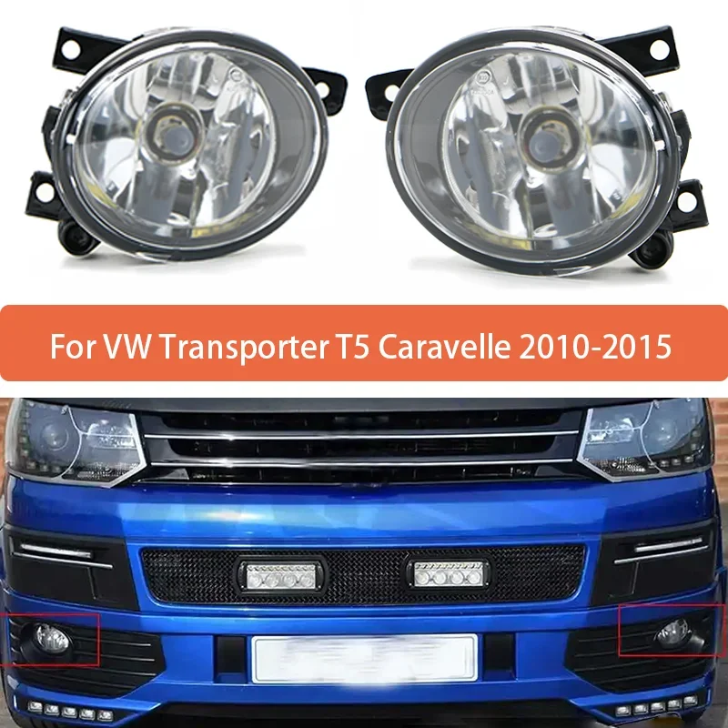 Zostava prednej hmly Light Light s prednou hmlou s žiarovkami pre VW Transporter T5 Caravelle 2010 2011 2012 2013-2015 7E0941699A 7E0941700A