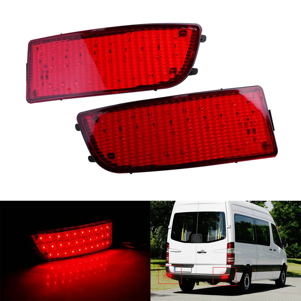 Zostava zadného nárazníka LED bŕzdné svetlo bŕzd pre Mercedes Sprinter W906 Crafter 2e