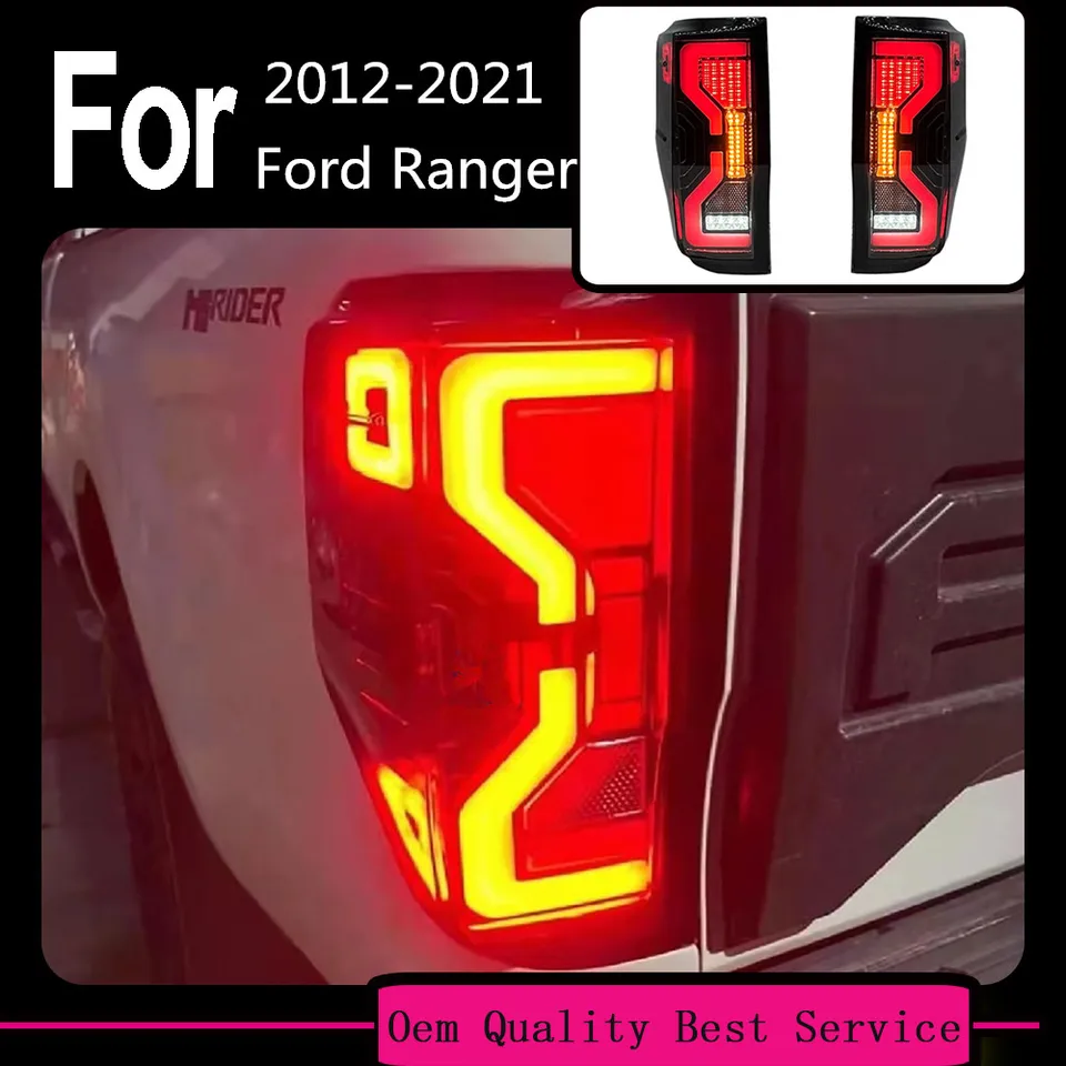 Zostava zadného svetla Auto pre rok 2015 - 2022 Ford Ranger Rager Raptor Raptor Raptor Raptor Raptor Atter Histor Light + brzdové svetlo + spätné svetlo + zákruta signálu