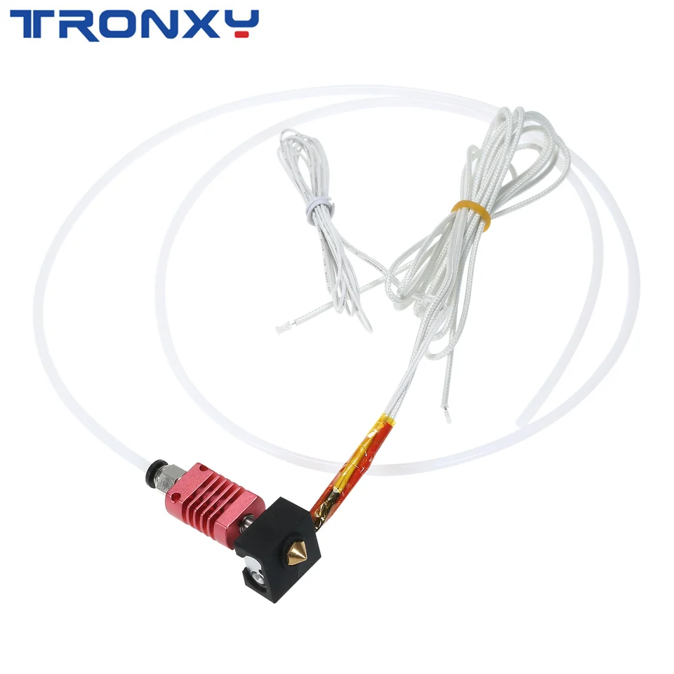Zostavená súprava MK10 Extruder Hotend s hliníkovým vykurovacím blokom 0,4 mm dýza 100 000 Termistor PTFE trubica pre X5SA/X5Sapro/XY-2Pro