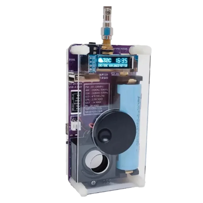 Zostavené 150 k-30 MHz FM SW MW LW SSB (USB LSB) SSB Full Band Radio Radio High Censitivity Intelligent Radio s batériou (B)