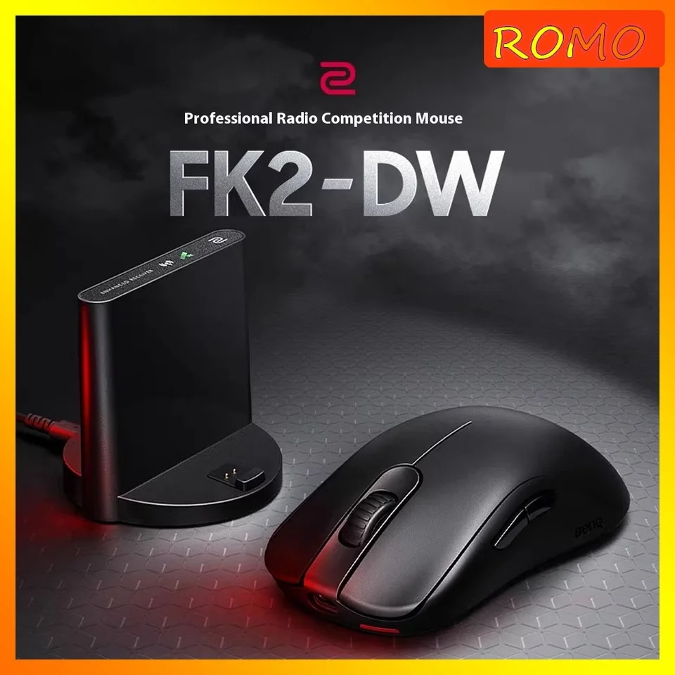 Zowie Gear U2-DW FK2-DW Gaming Mouse Wireless 2,4G Anti-Interference PAW3950 Sensor 4KHz Ergonomics Valow Gamer NAPOHOP