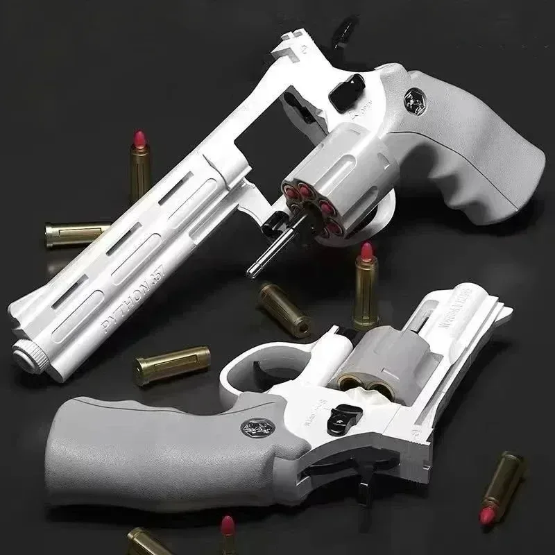 ZP5 Magnum 357 dlhá zliatina Revolver Soft Bullet Boys Can Fire Runguns Kids Outdoor Hračky Guns Darčeky narodeniny Pohlavie Odhalenie párty