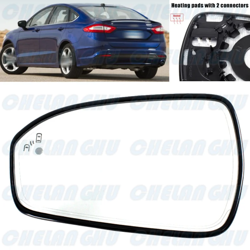 Zrkadlo v ľavom bočnom dverách sklenené miesto pre Ford Mondeo Fusion 2013 2014 2015 2016 2017 2018 2018 2019 2020