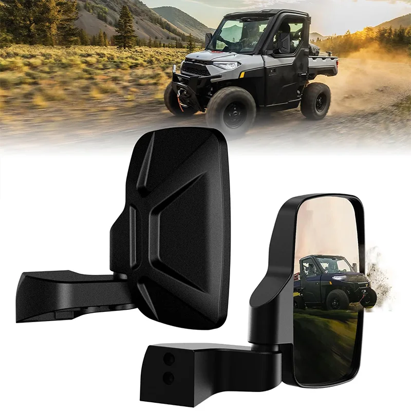 Zrkadlá bočného pohľadu kompatibilné s Polaris Ranger 1000 570 Commercial Pro XD 4000 2000 / XD 1500 Zadný pohľad na dvere