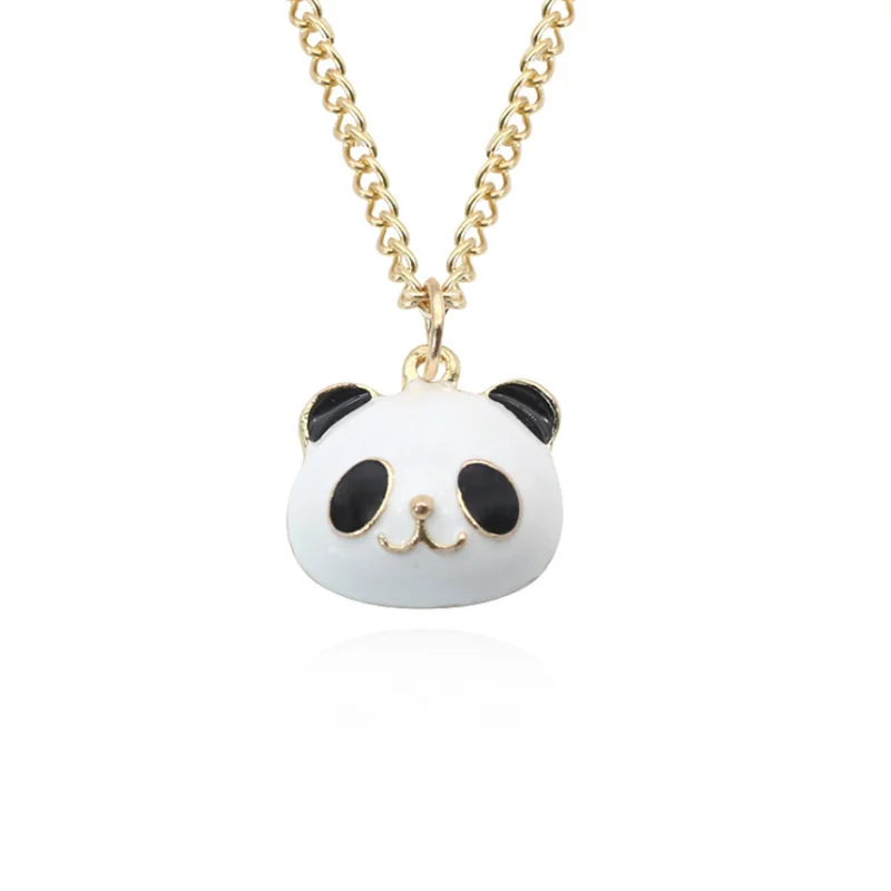 Zrm roztomilé panda prívesky náhrdelníky zliatiny reťaze vintage kúzla Chokers náhrdelníky muži dievčatko Dámske náhrdelníky šperky
