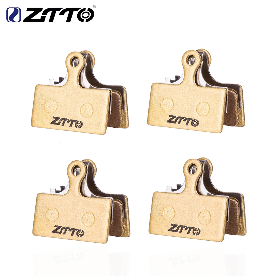 Ztto 4 páry MTB Road Bicykle Brzdové vankúšiky Plné kovové podložky Hydraulické disk brzdové doštičky pre M985 M988 M785 M615 M666 M675 XTR XTR SLX