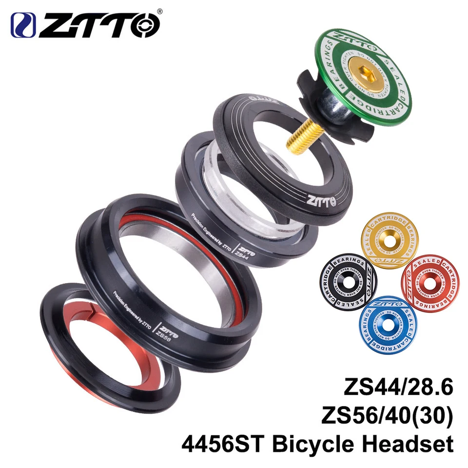 Ztto 4456st MTB Road Road Bicykel Headset 44 mm 56 mm CNC 1 1/8 