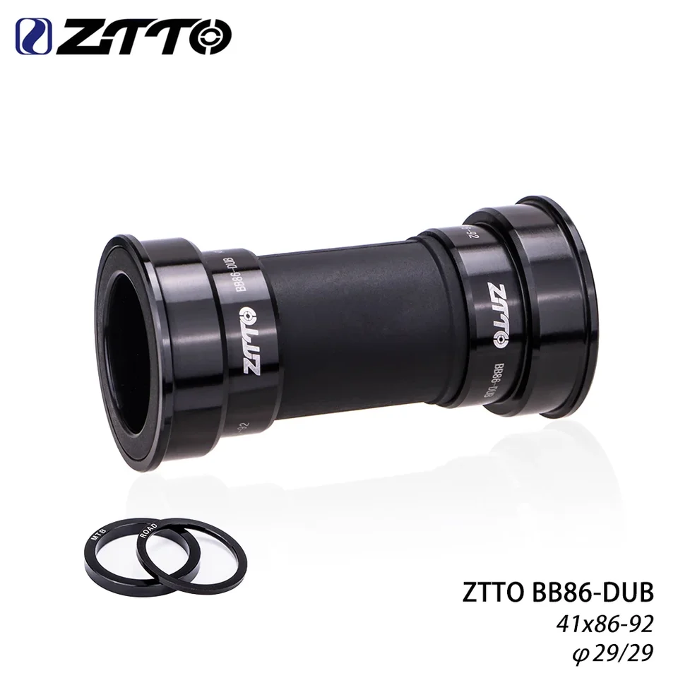 ZTTO Bike BB86 Spodná držiak Waterproof Press Fit BB92 86 Rám 29 mm Crankset pre MTB Road Road Bicycle Dub Crankset Chainset